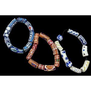 Handmade Ghana Africa Krobo Beaded Bracelet Set (3)